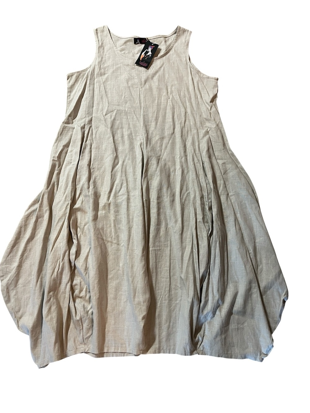 New MODEL FRANCE dress. Linen look. Unique.
SLEEVELESS BALLOON BEIGE
Large